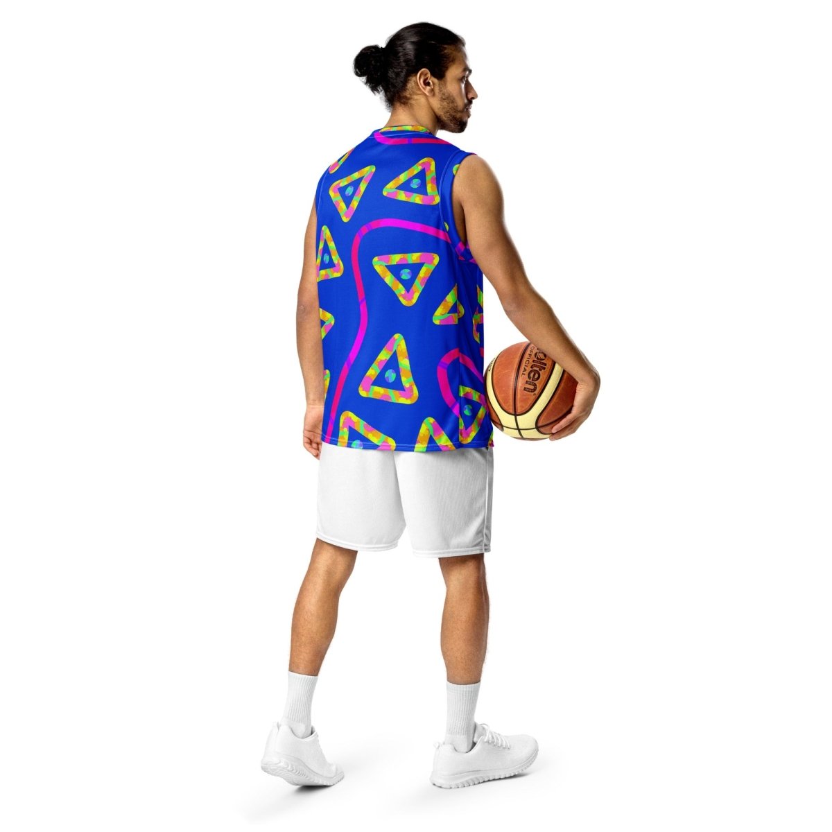 Urban Jump Blue Unisex Basketball Jersey from Sky Brundall Concepts