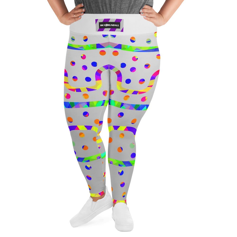 Rainbow Fiesta Plus Size Leggings from Sky Brundall Concepts