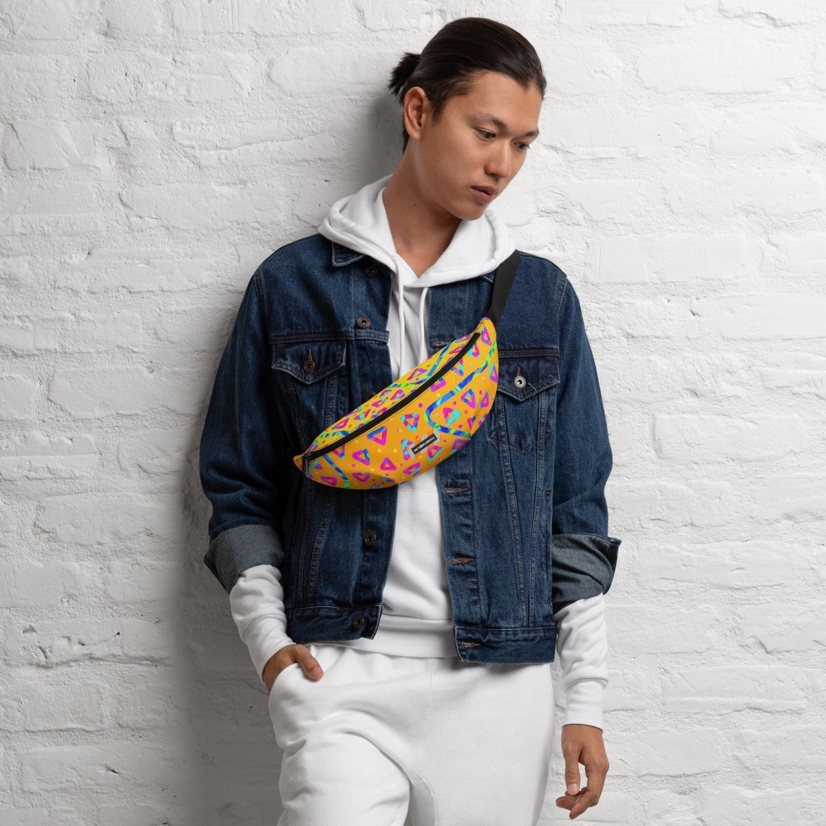 Electric Crumble Yellow Fanny Pack from Sky Brundall Concepts