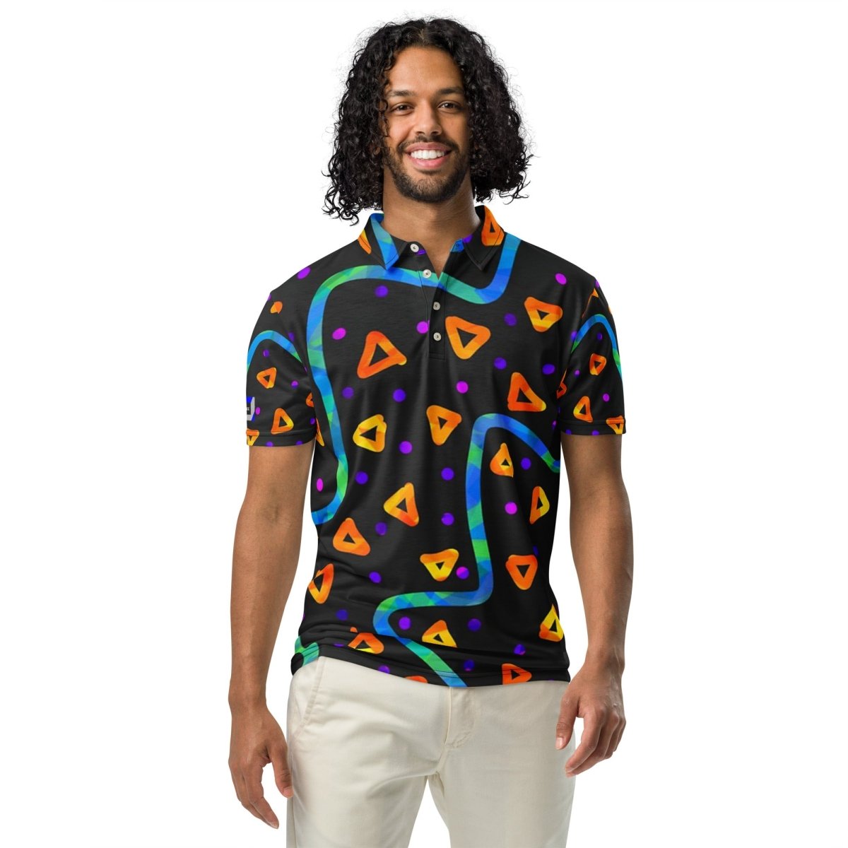 Wild Energy Orange Men’s Slim Fit Polo from Sky Brundall Concepts