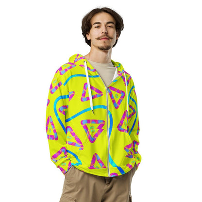 Urban Jump Yellow Unisex Zip Hoodie from Sky Brundall Concepts
