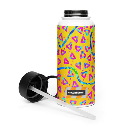 Electric Crumble Yellow Water Bottle from Sky Brundall Concepts