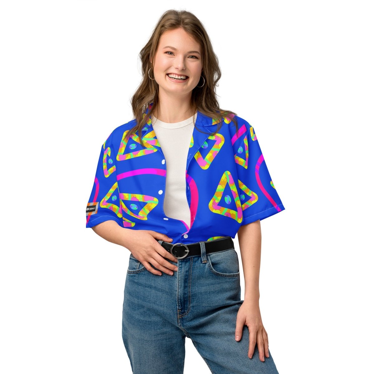 Urban Jump Blue Unisex Button Shirt from Sky Brundall Concepts