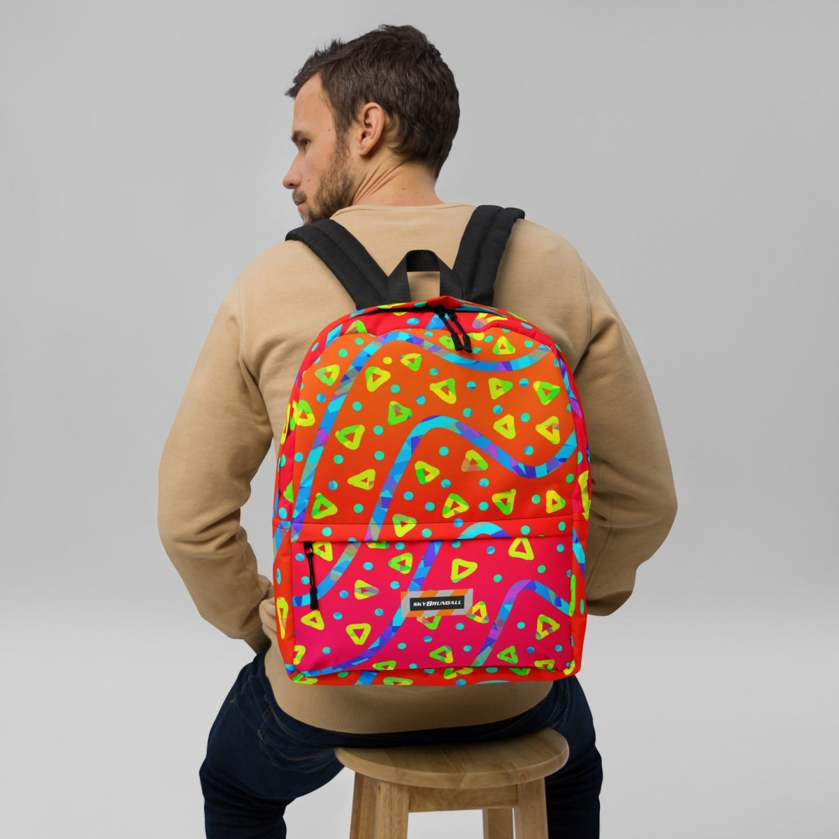 Warm Blaze Candy Rain Backpack from Sky Brundall Concepts