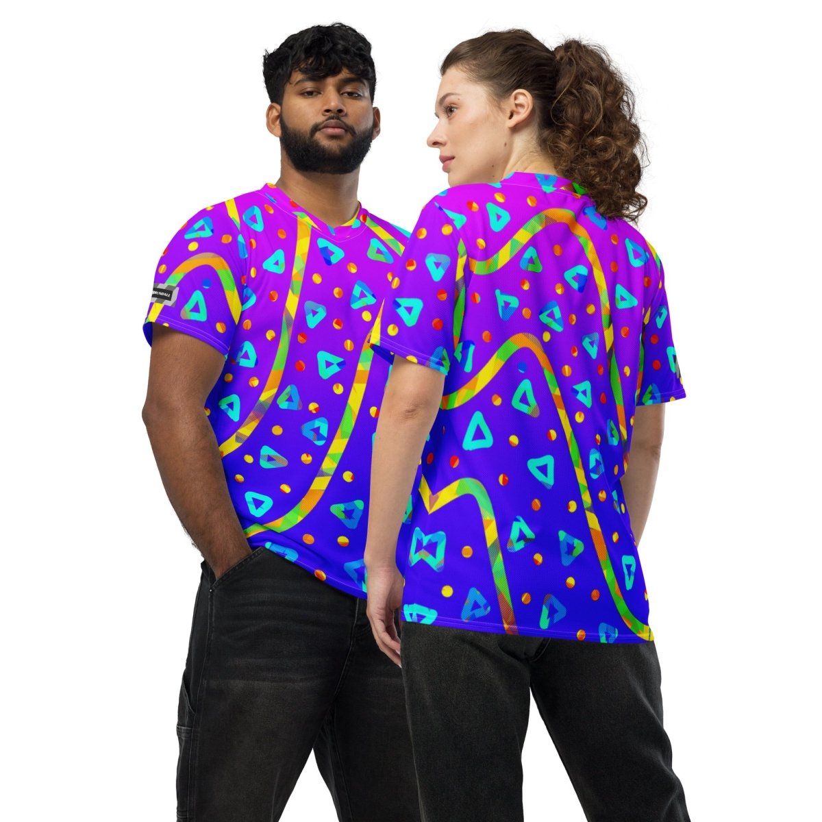 Cool Rush Candy Rain Unisex Sports Jersey from Sky Brundall Concepts