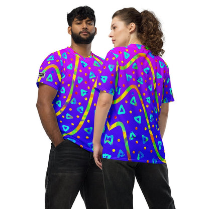 Cool Rush Candy Rain Unisex Sports Jersey from Sky Brundall Concepts