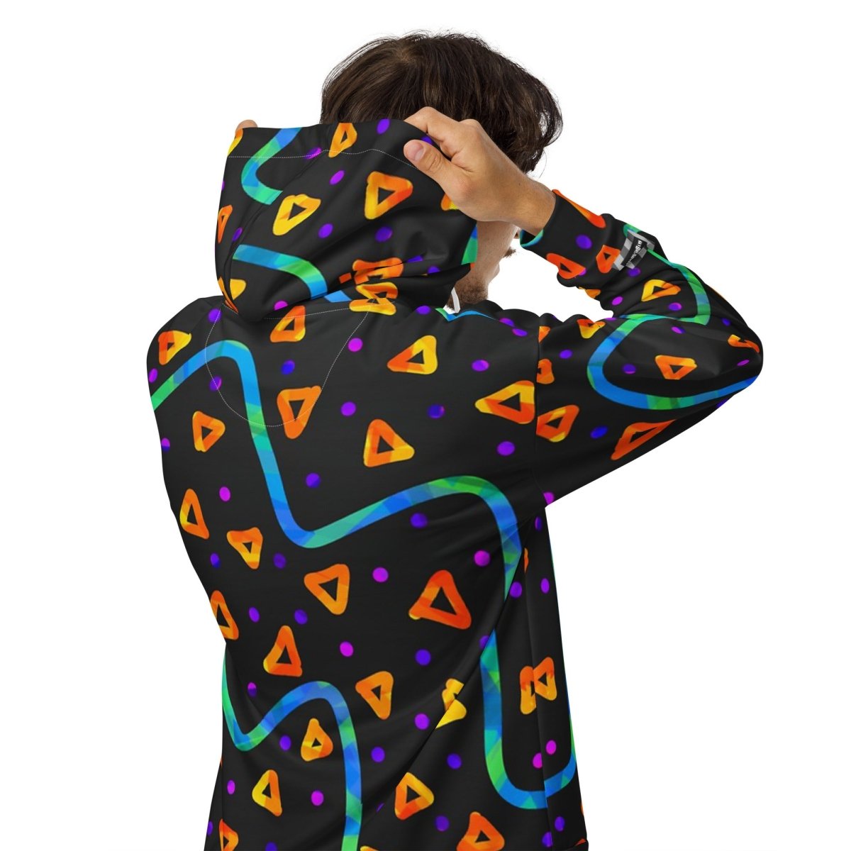 Wild Energy Orange Unisex Zip Hoodie from Sky Brundall Concepts
