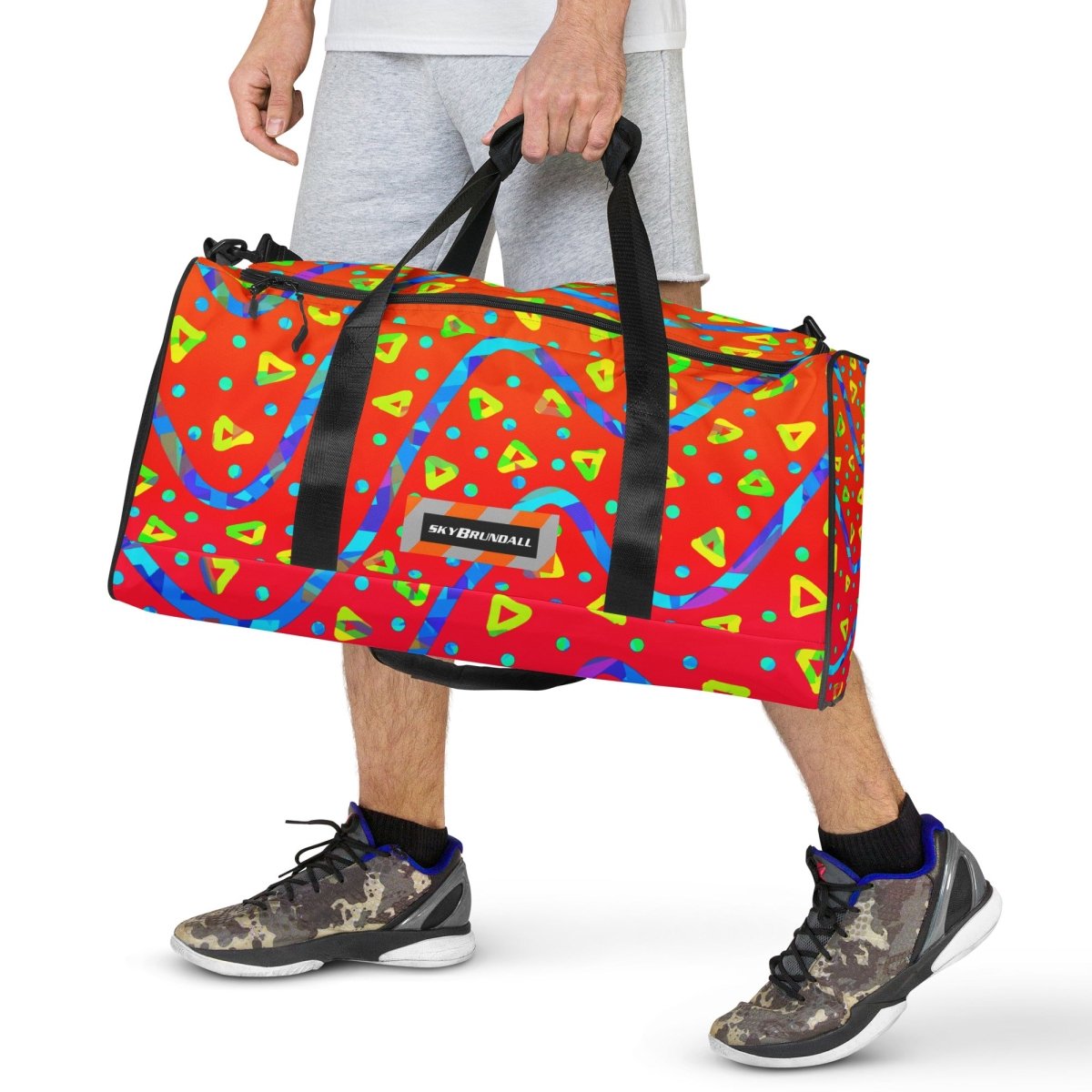 Warm Blaze Candy Rain Duffle Bag from Sky Brundall Concepts