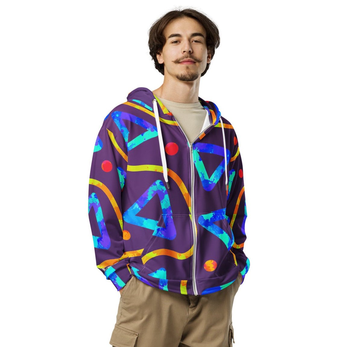 Arcade Crunch 1 Unisex Zip Hoodie from Sky Brundall Concepts