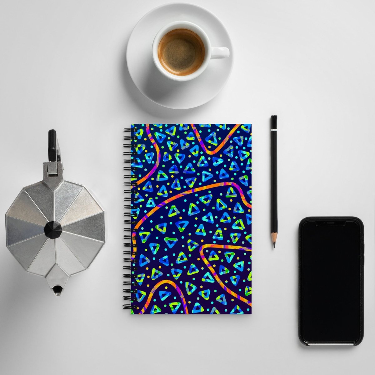 Electric Crumble Spiral Notebook from Sky Brundall Concepts