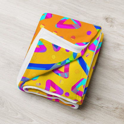 Dream Wave Festival - Electric Crumble 5 Throw Blanket from Sky Brundall Concepts