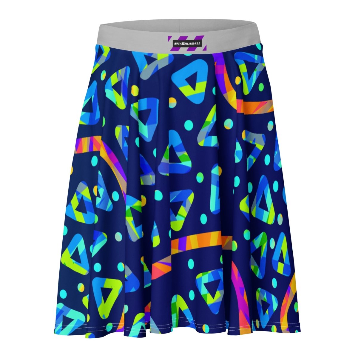 Dream Wave Festival - Electric Crumble 1 Skater Skirt from Sky Brundall Concepts