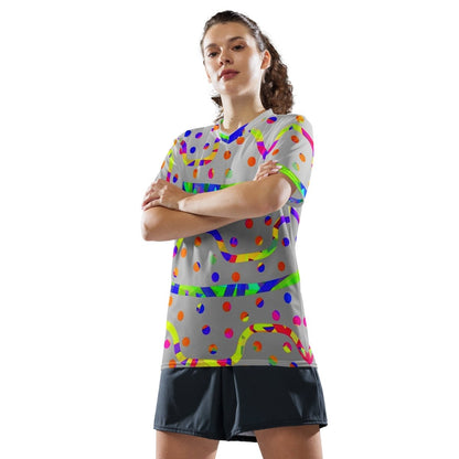 Rainbow Fiesta Unisex Sports Jersey from Sky Brundall Concepts