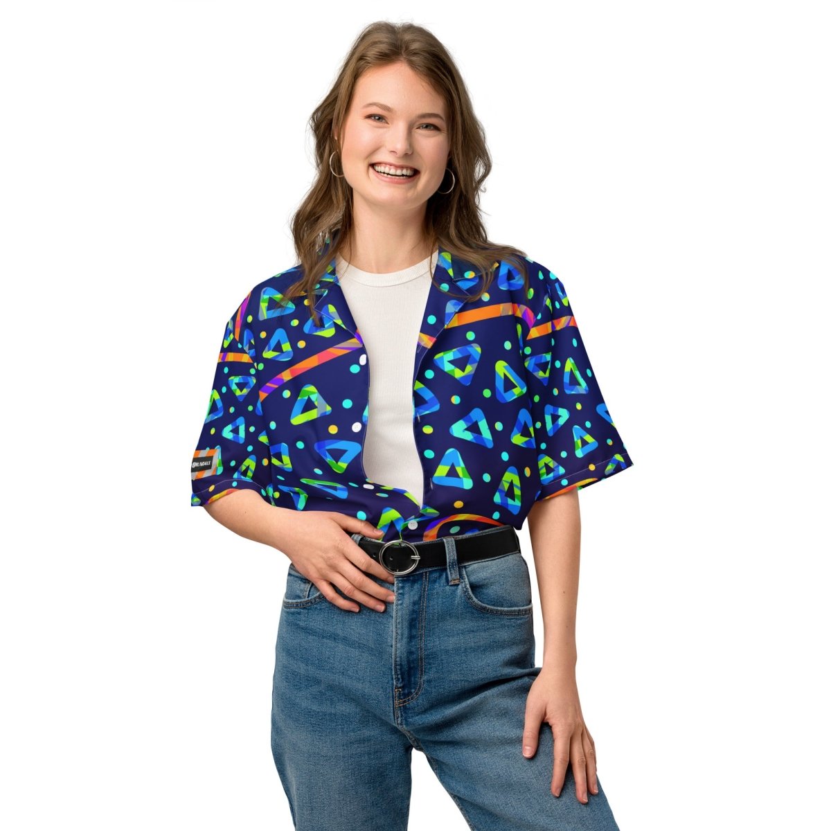 Electric Crumble Unisex Button Shirt from Sky Brundall Concepts