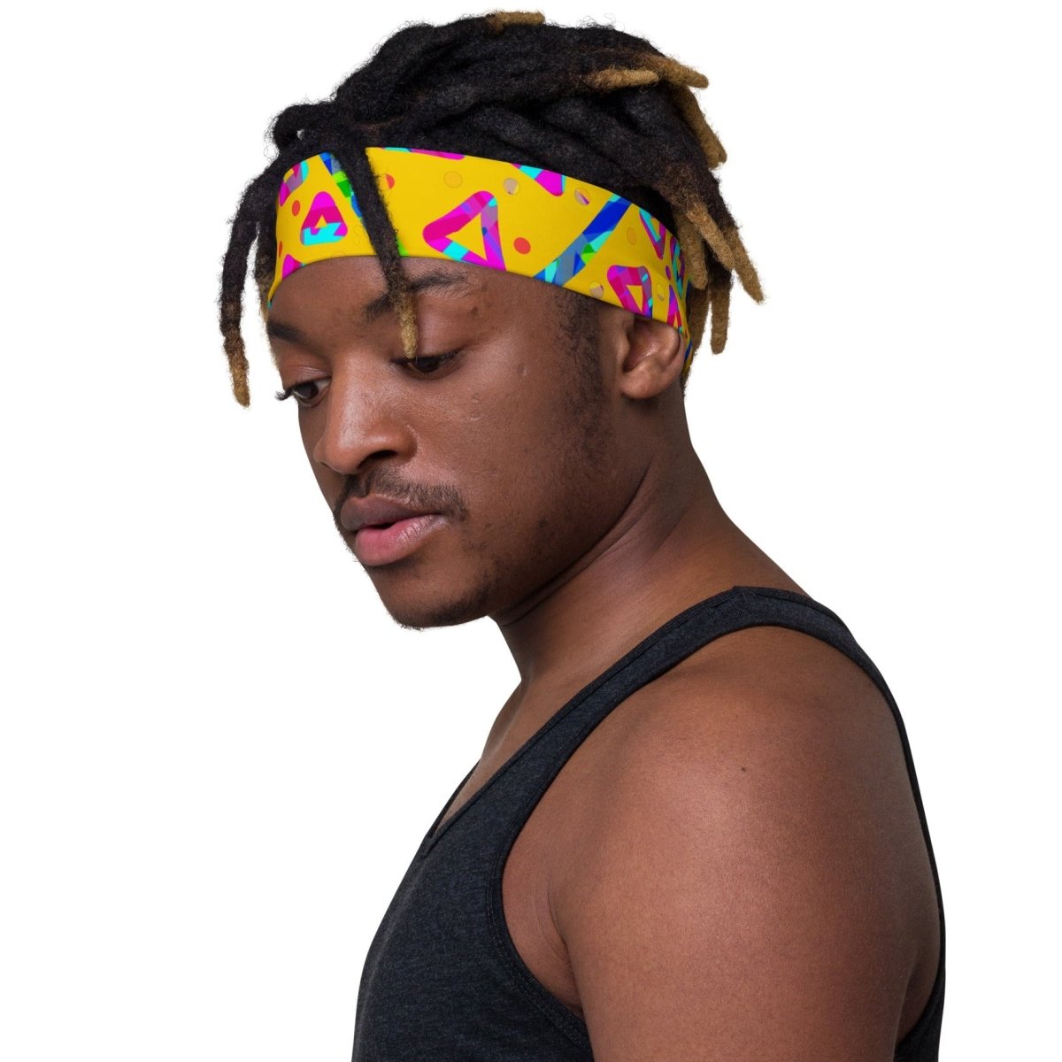 Electric Crumble Yellow Headband from Sky Brundall Concepts