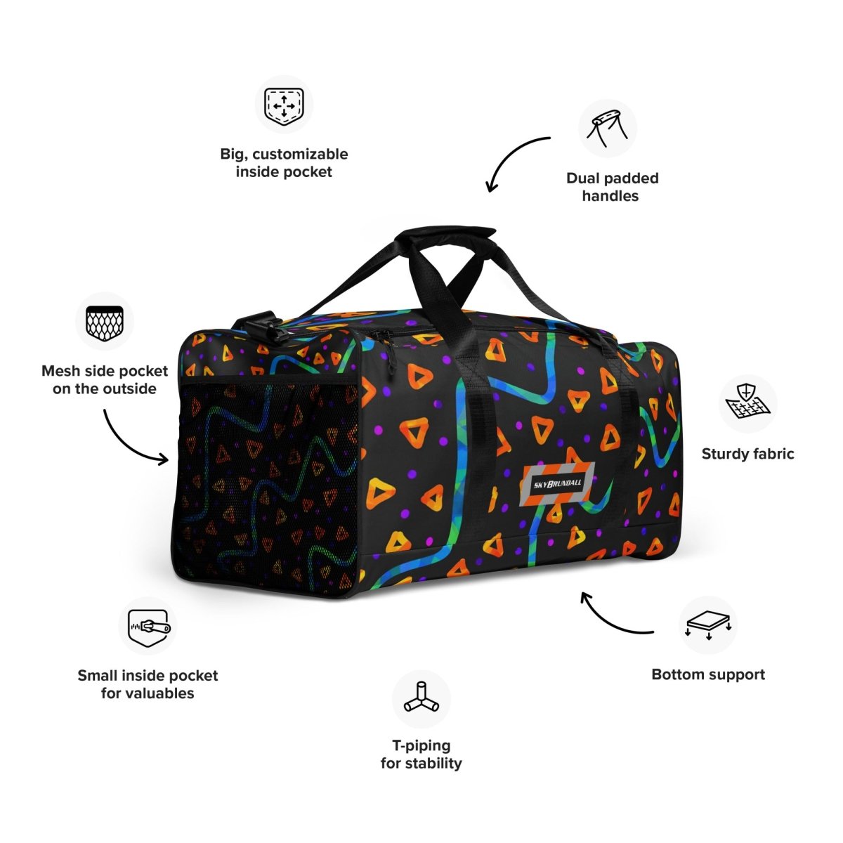 Dream Wave Festival - Wild Energy 1 Duffle Bag from Sky Brundall Concepts