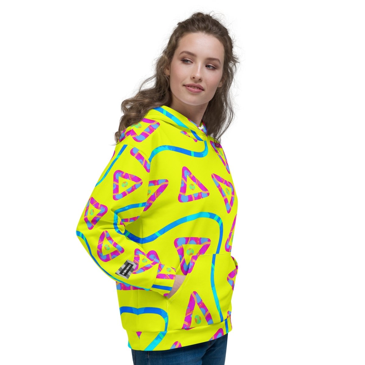 Urban Jump Yellow Unisex Hoodie from Sky Brundall Concepts