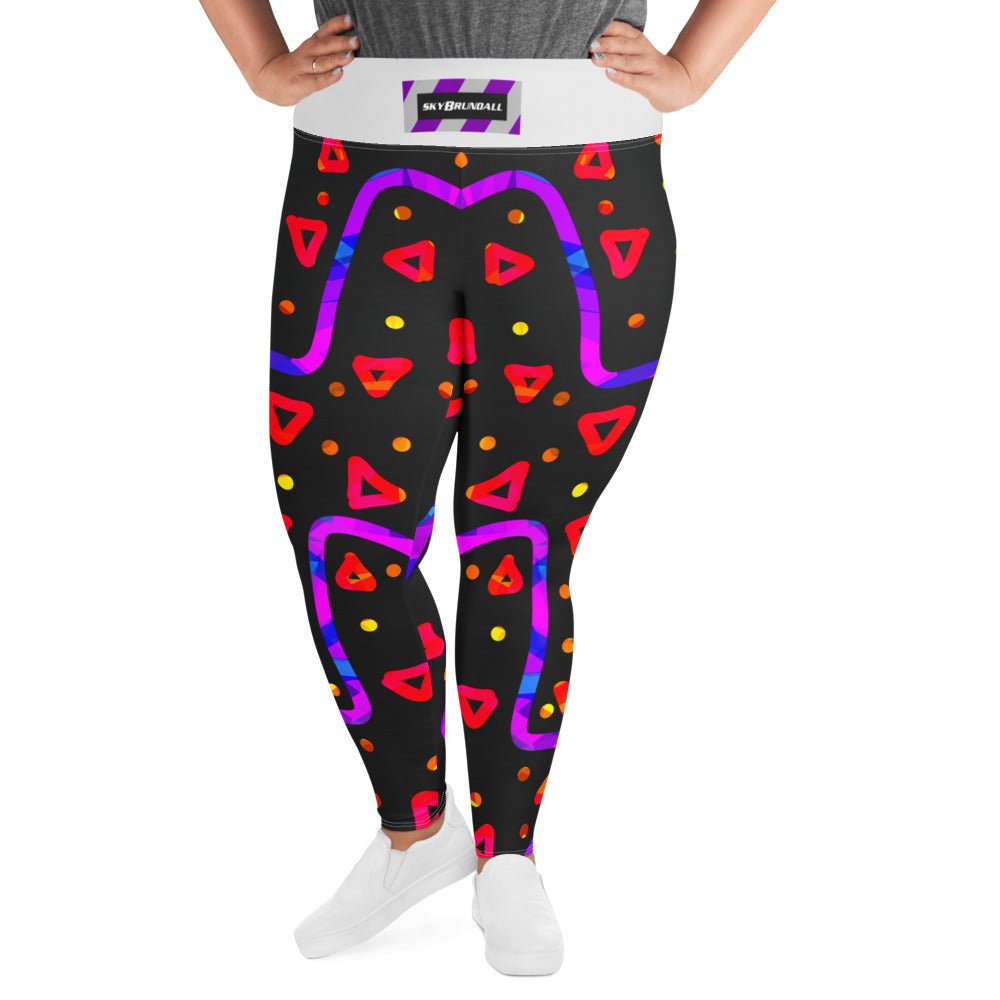 Wild Energy Red Plus Size Leggings from Sky Brundall Concepts