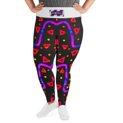 Wild Energy Red Plus Size Leggings from Sky Brundall Concepts