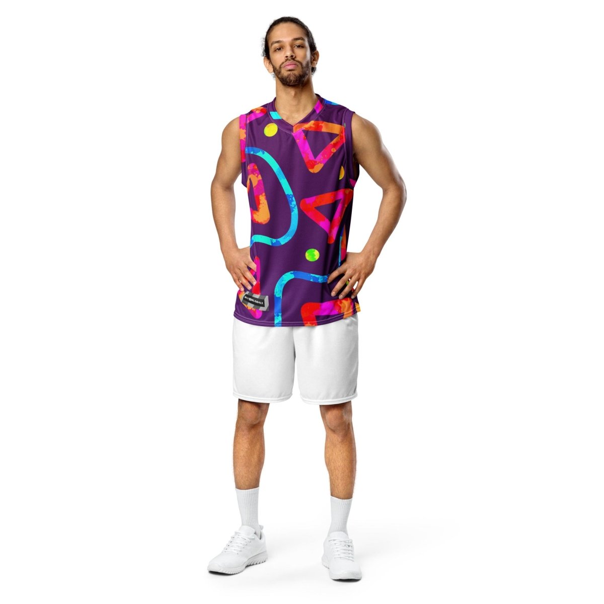 Dream Wave Festival - Arcade Crunch 2 Recycled Unisex Basketball Jersey from Sky Brundall Concepts