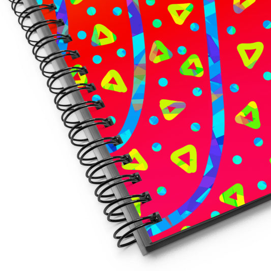 Dream Wave Festival - Warm Candy Rain Spiral Notebook