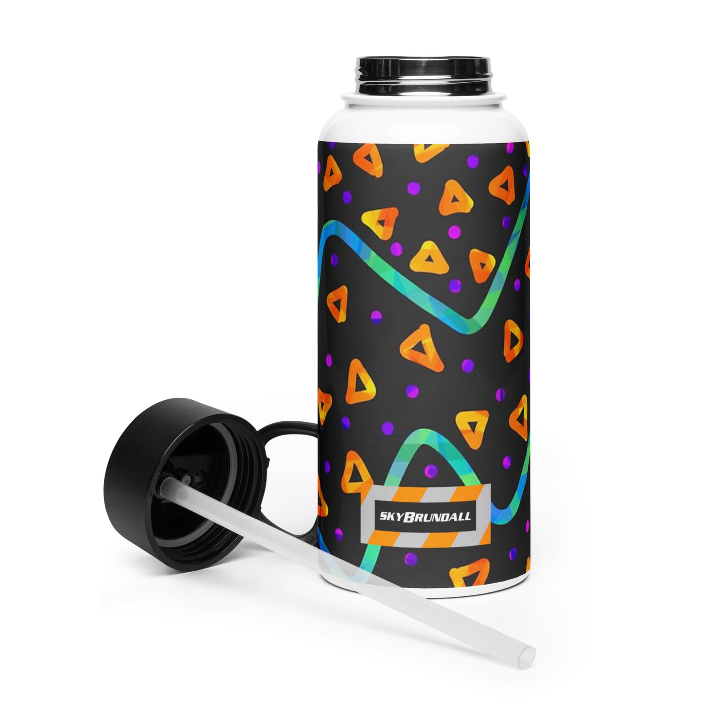 Dream Wave Festival - Wild Energy 1 Stainless Steel Water Bottle w/ Straw Lid