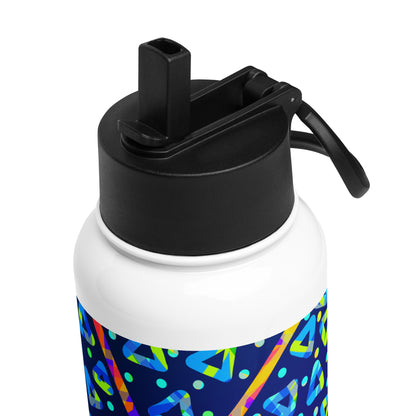 Dream Wave Festival - Electric Crumble 1 Stainless Steel Water Bottle w/ Straw Lid