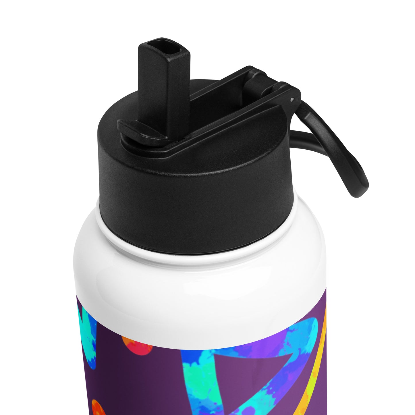 Dream Wave Festival - Arcade Crunch 1 Stainless Steel Water Bottle w/ Straw Lid