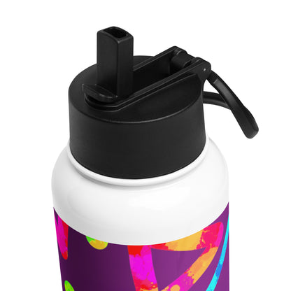 Dream Wave Festival - Arcade Crunch 2 Stainless Steel Water Bottle w/ Straw Lid