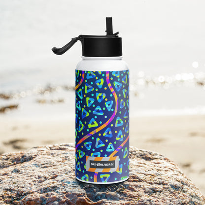 Dream Wave Festival - Electric Crumble 1 Stainless Steel Water Bottle w/ Straw Lid