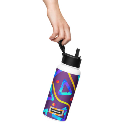 Dream Wave Festival - Arcade Crunch 1 Stainless Steel Water Bottle w/ Straw Lid