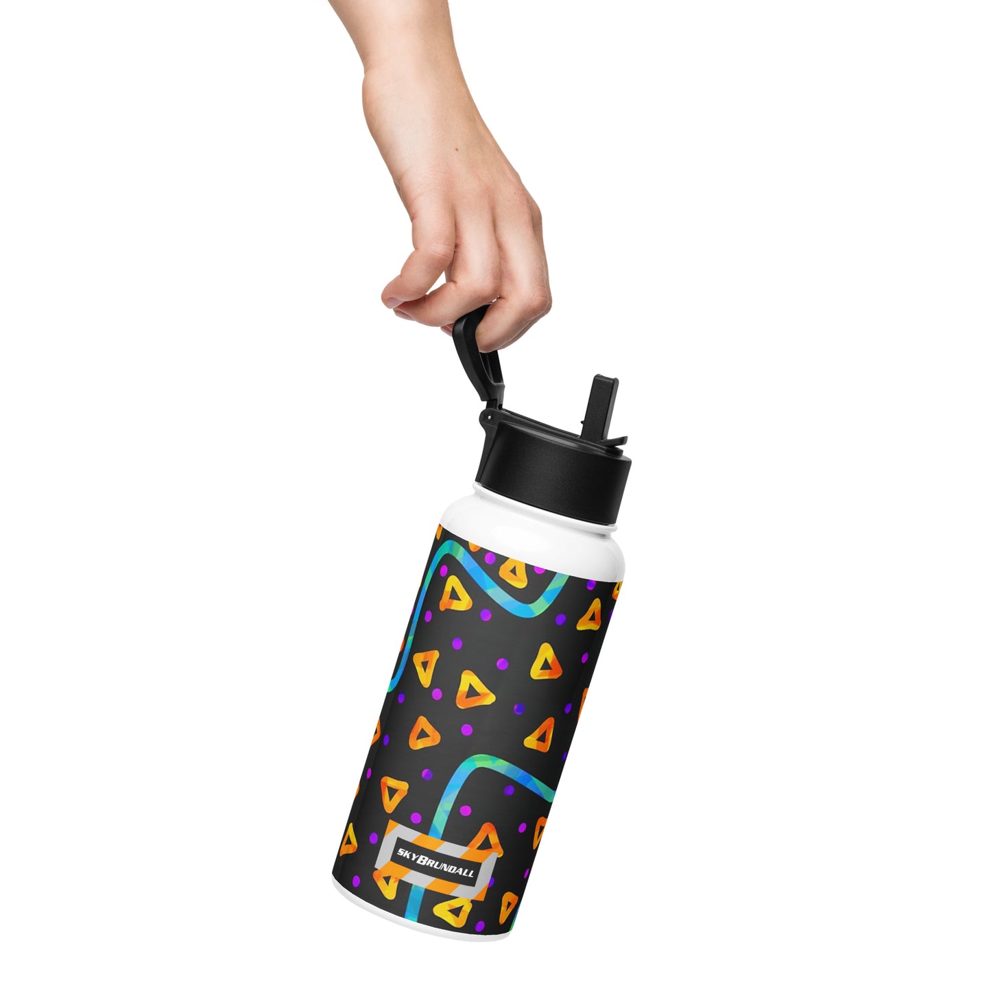 Dream Wave Festival - Wild Energy 1 Stainless Steel Water Bottle w/ Straw Lid