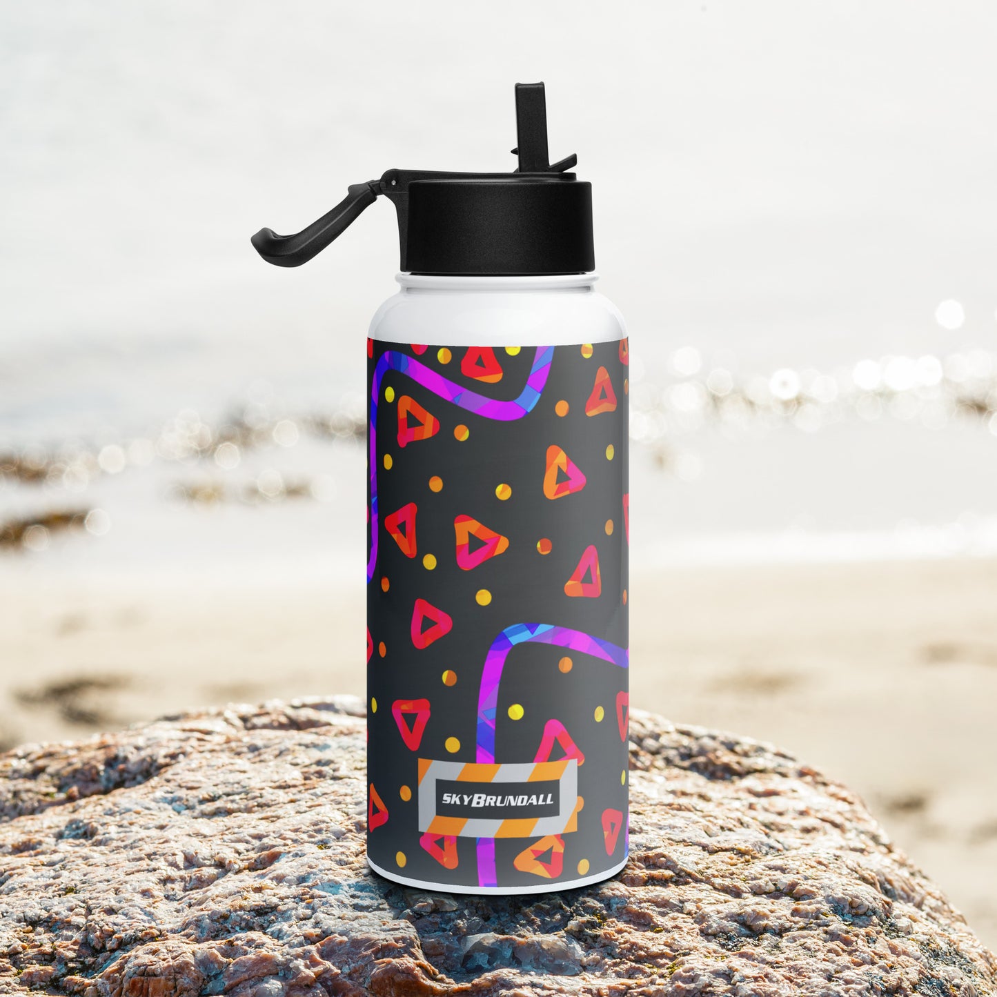 Dream Wave Festival - Wild Energy 5 Stainless Steel Water Bottle w/ Straw Lid