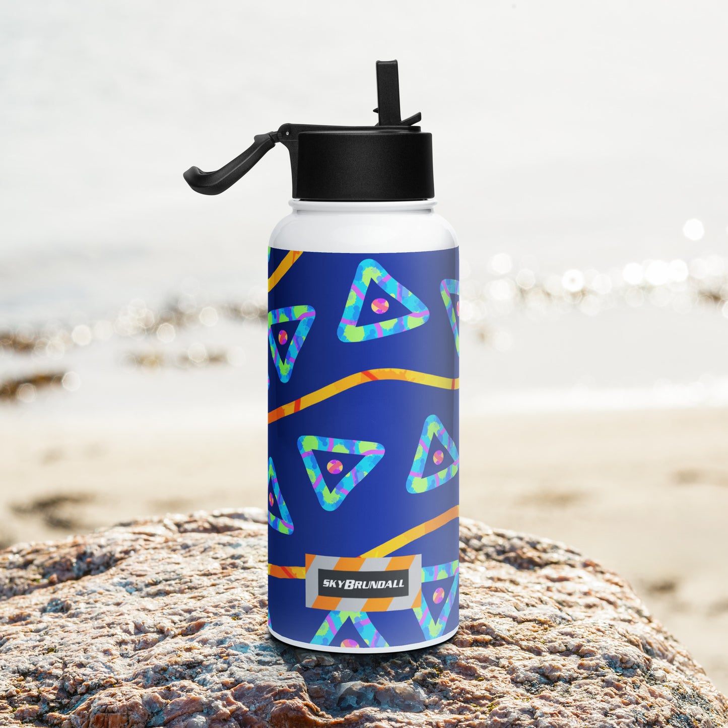 Dream Wave Festival - Urban Jump 1 Stainless Steel Water Bottle w/ Straw Lid