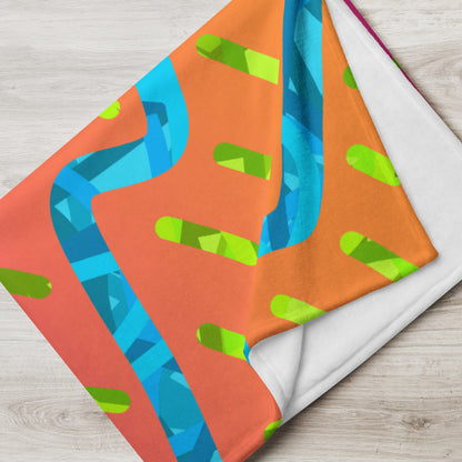 Dream Wave Festival - Summer Buzz Throw Blanket