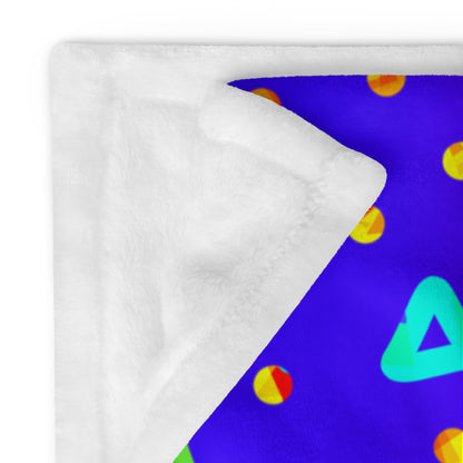 Dream Wave Festival - Cool Candy Rain Throw Blanket
