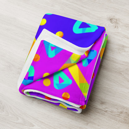 Dream Wave Festival - Cool Candy Rain Throw Blanket