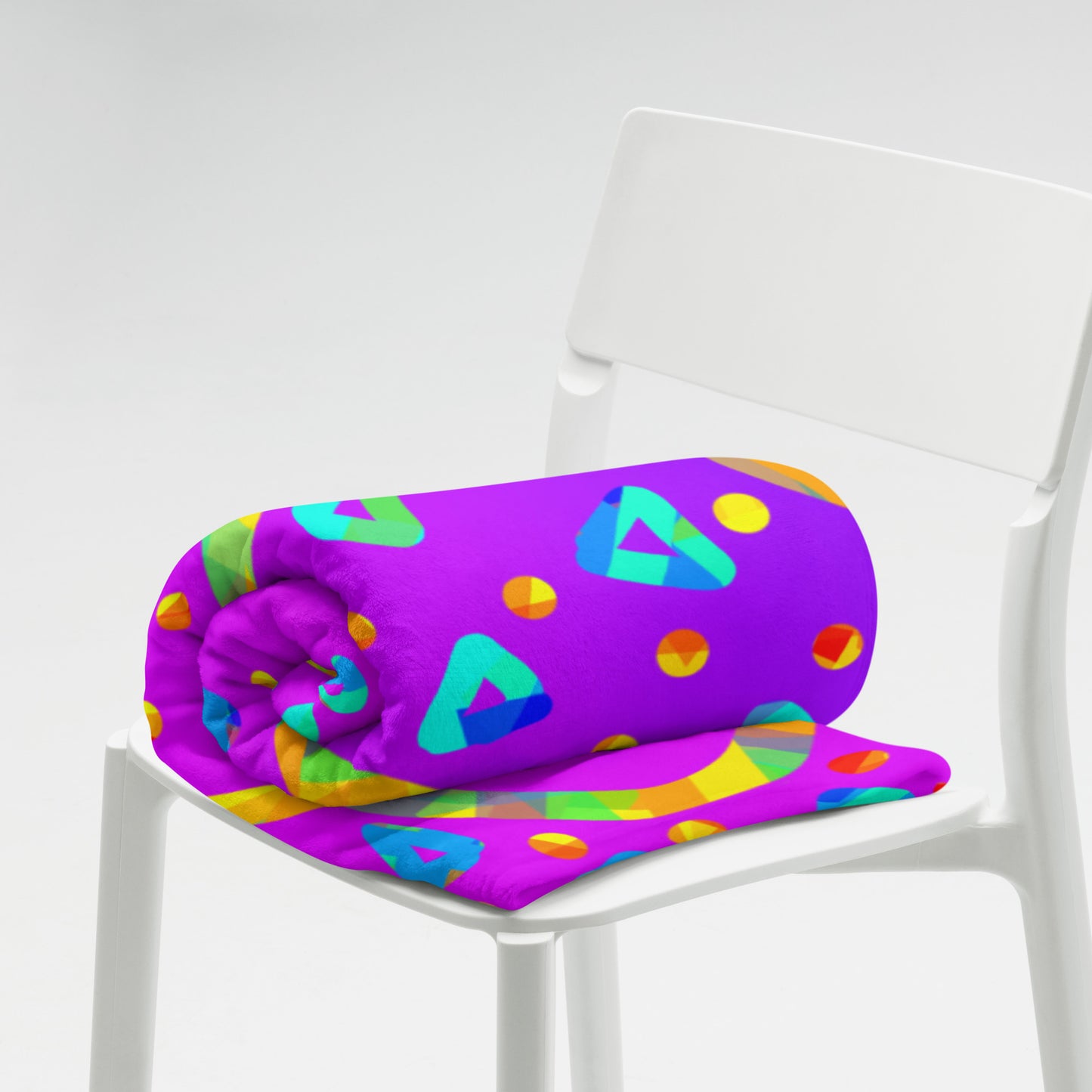 Dream Wave Festival - Cool Candy Rain Throw Blanket