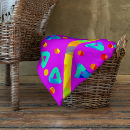 Dream Wave Festival - Cool Candy Rain Throw Blanket