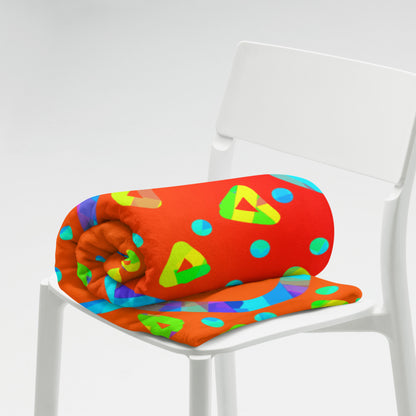 Dream Wave Festival - Warm Candy Rain Throw Blanket