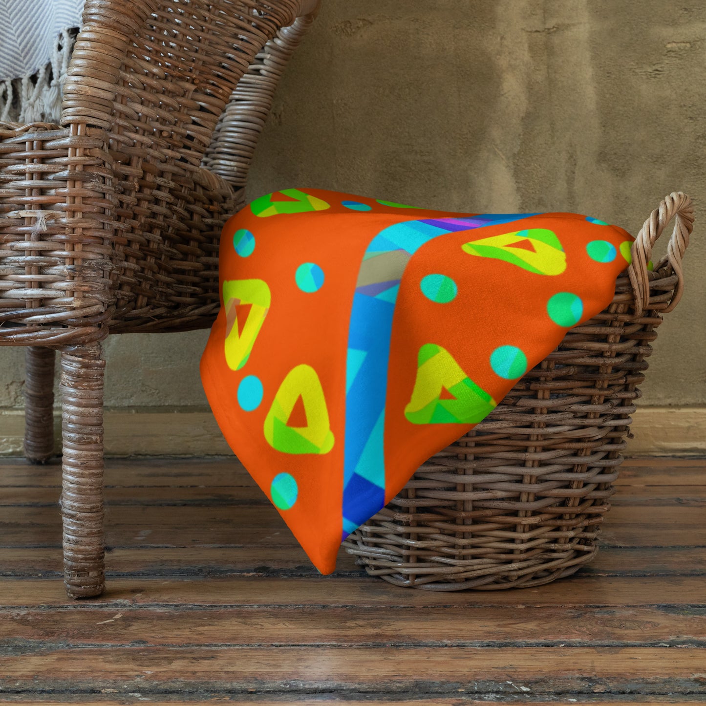 Dream Wave Festival - Warm Candy Rain Throw Blanket