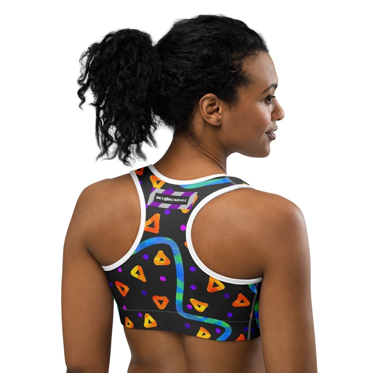 DWF Wild Energy Orange Sports Bra from Sky Brundall Concepts