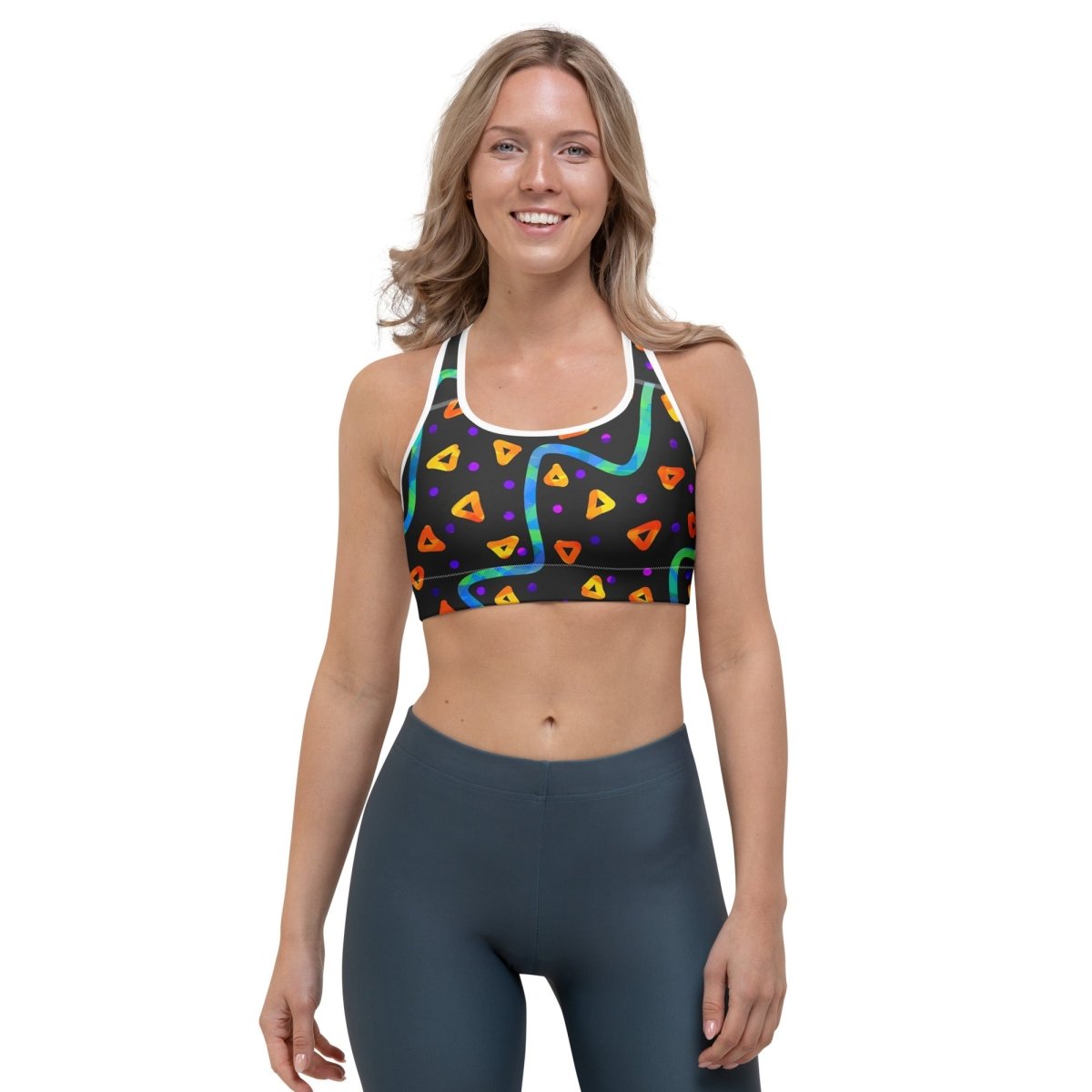 DWF Wild Energy Orange Sports Bra from Sky Brundall Concepts