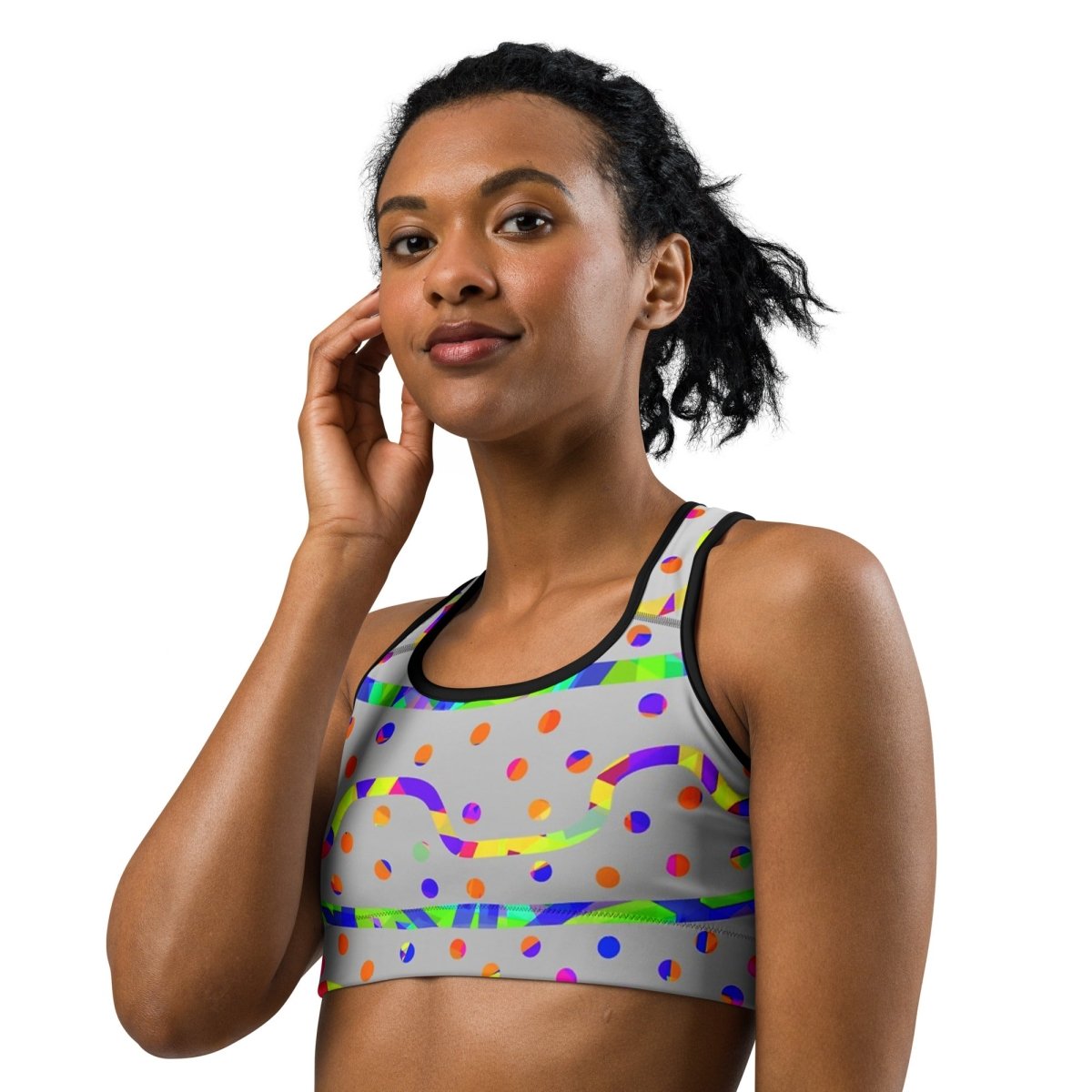 DWF - Rainbow Fiesta Sports Bra from Sky Brundall Concepts