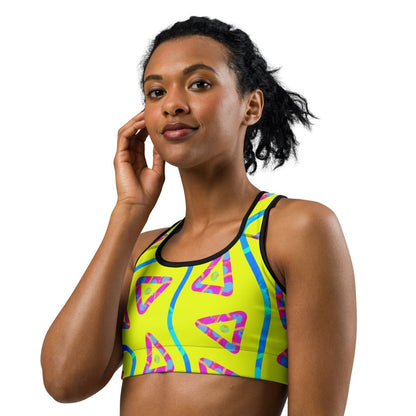 DWF Urban Jump Yellow Sports Bra from Sky Brundall Concepts