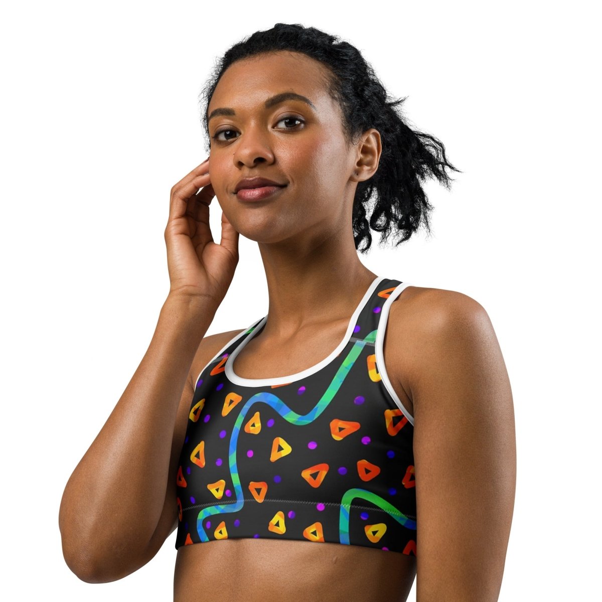 DWF Wild Energy Orange Sports Bra from Sky Brundall Concepts