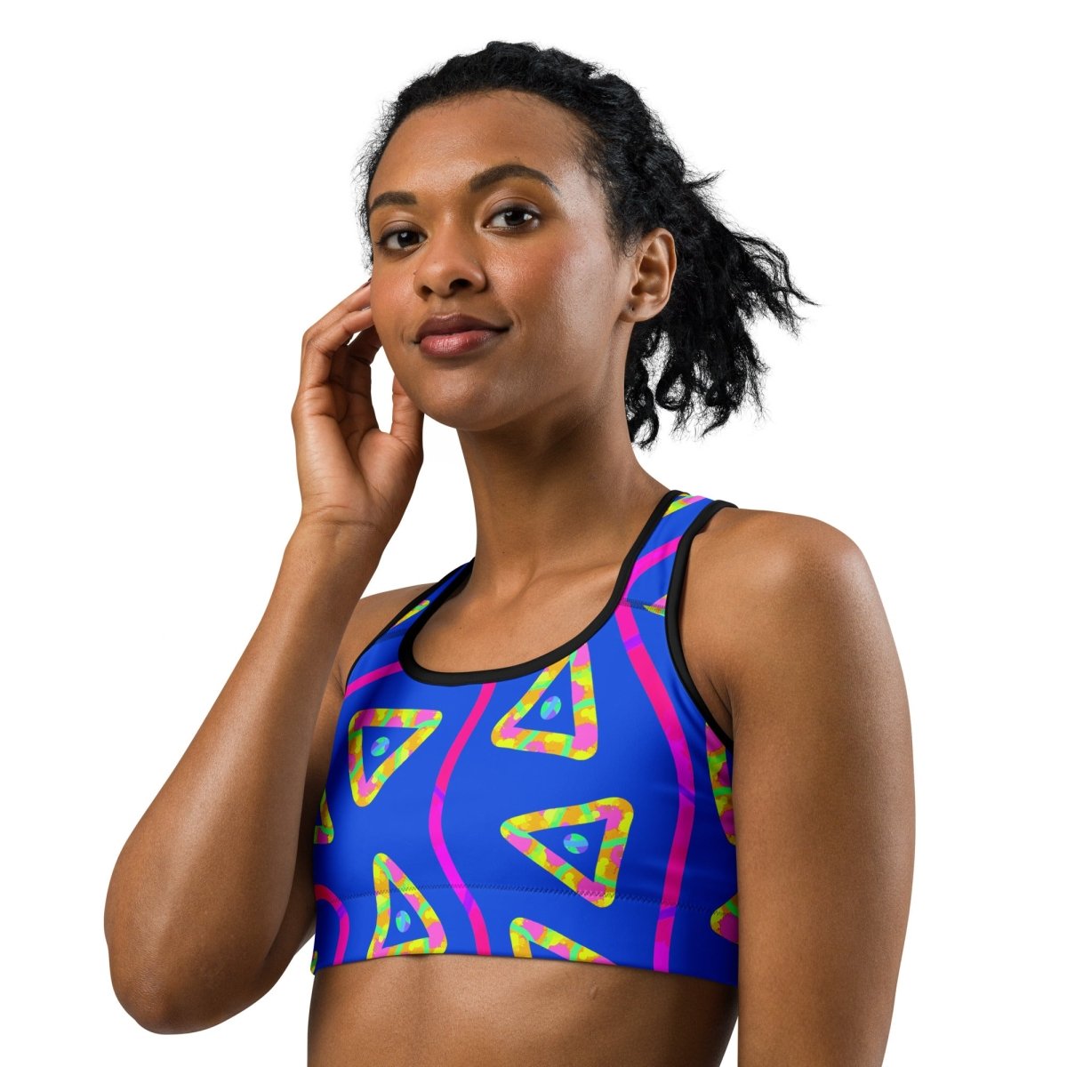 DWF Urban Jump Blue Sports Bra from Sky Brundall Concepts