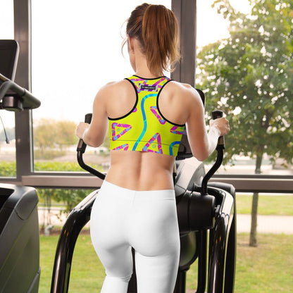 DWF Urban Jump Yellow Sports Bra from Sky Brundall Concepts