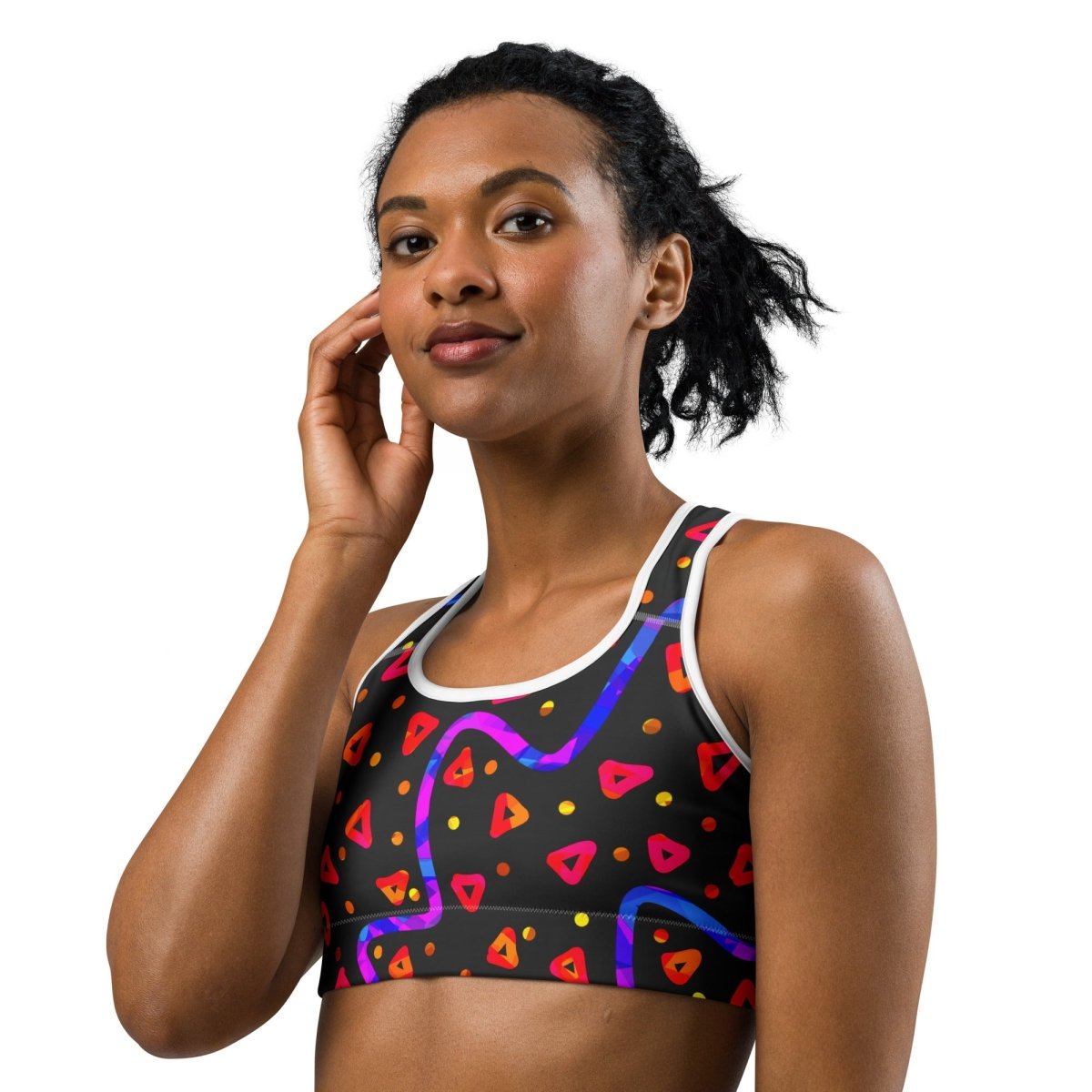 DWF Wild Energy Red Sports Bra from Sky Brundall Concepts