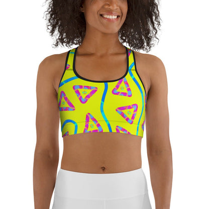 DWF Urban Jump Yellow Sports Bra from Sky Brundall Concepts